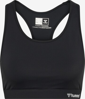 Bustier Soutien-gorge de sport 'Active' Hummel en noir : devant