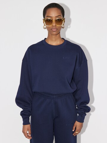 LeGer by Lena Gercke Sweatshirt 'Rosa' in Blauw: voorkant