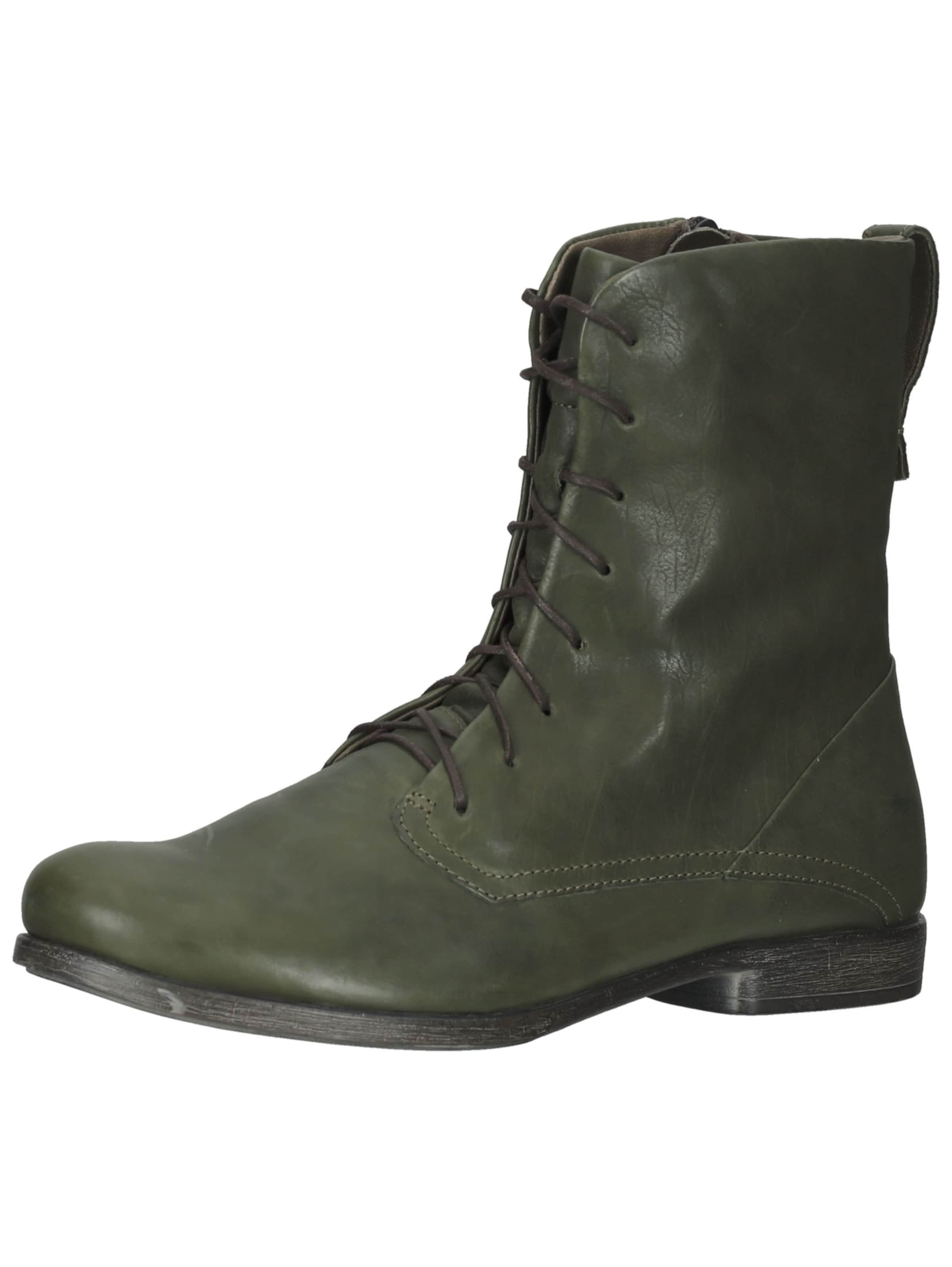 Bottines à lacets THINK! en vert : devant