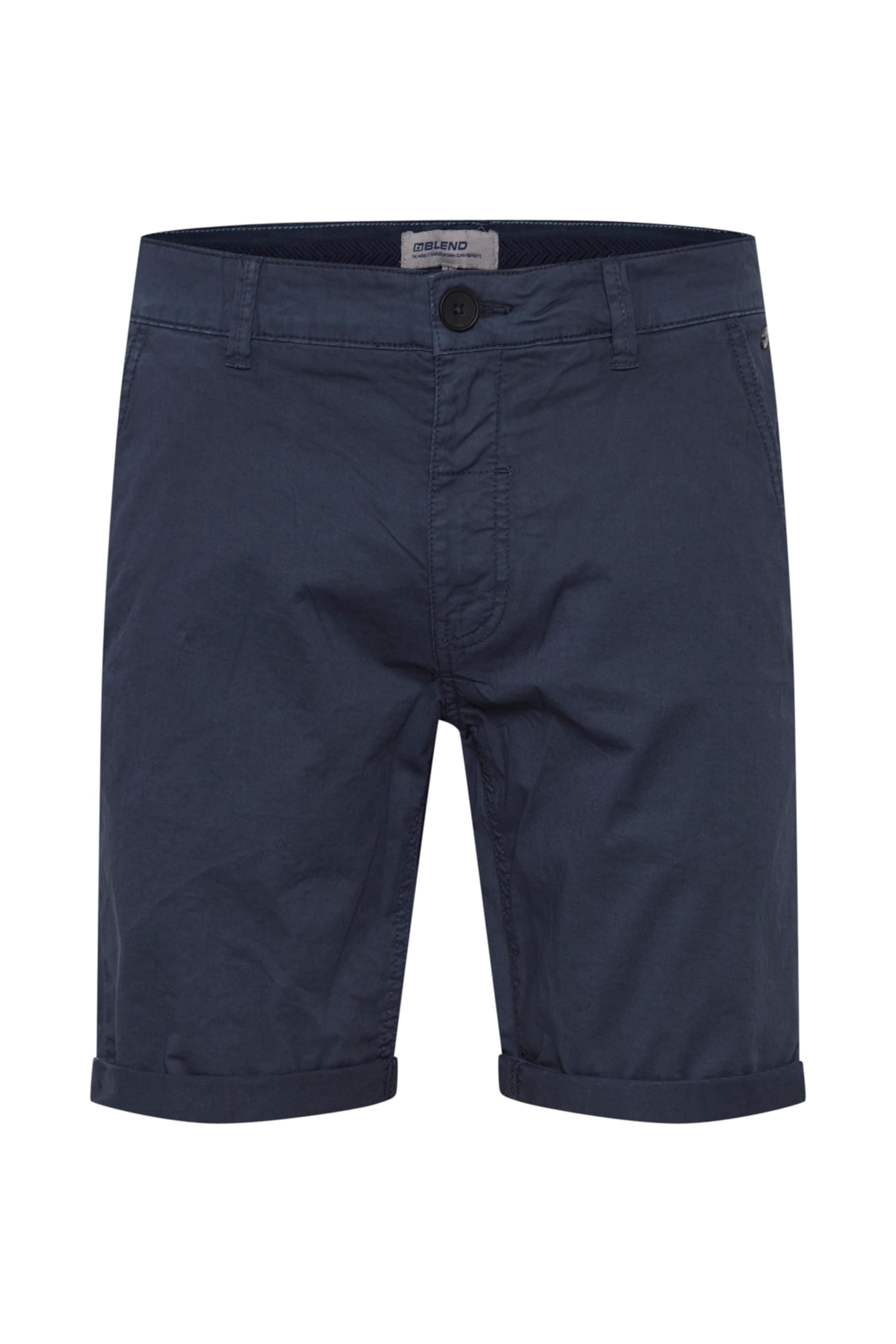 BLEND regular Lærredsbukser i blå: forside