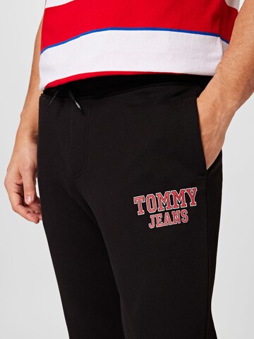 Tommy Jeans Ozke Hlače | črna barva