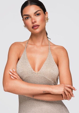 Ombre Avondjurk in Beige