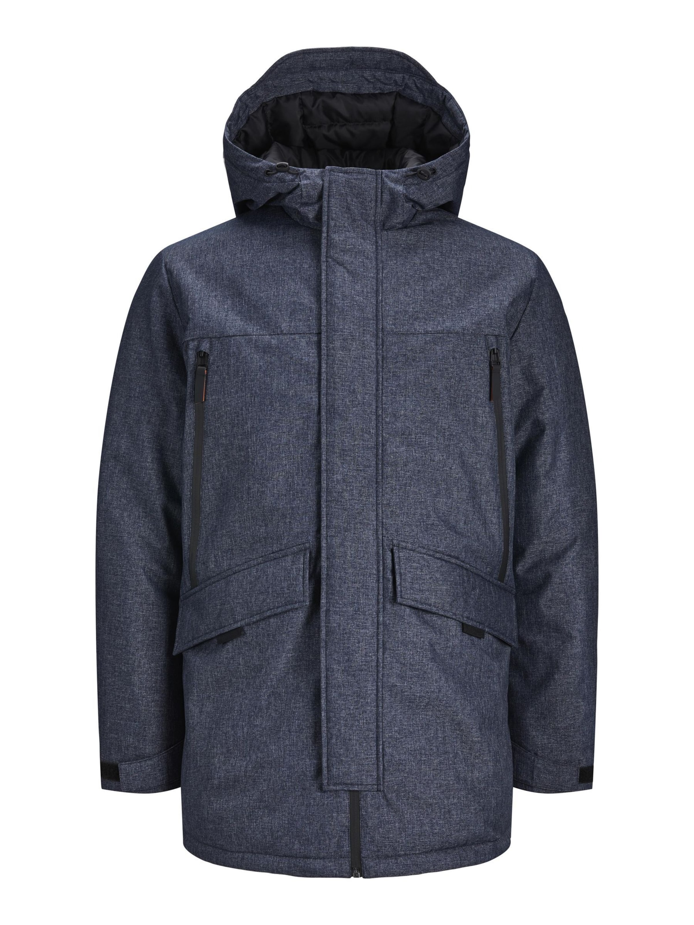 Parka d’hiver 'JCOBlack' JACK & JONES en bleu : devant