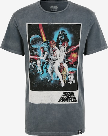 Recovered Shirt 'Star Wars Classic New Hope' in Grey: front