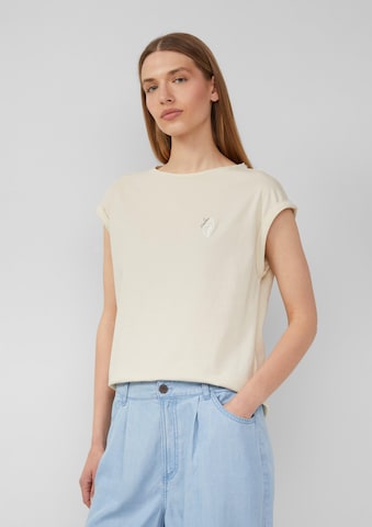 T-shirt s.Oliver en beige : devant