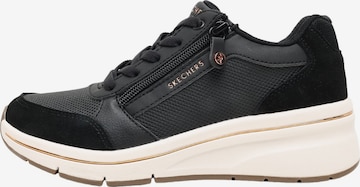 SKECHERS Rövid szárú sportcipők 'BILLION FLEX - LUXE UP' - fekete: elől
