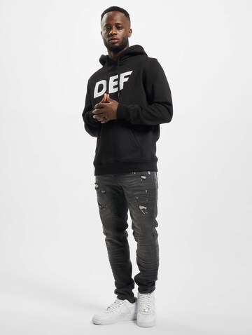DEF Sweatshirt 'Mitarbeiter' in Black