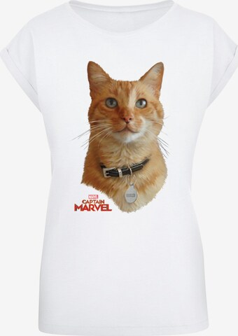 T-shirt 'Captain Marvel - Goose' ABSOLUTE CULT en blanc : devant