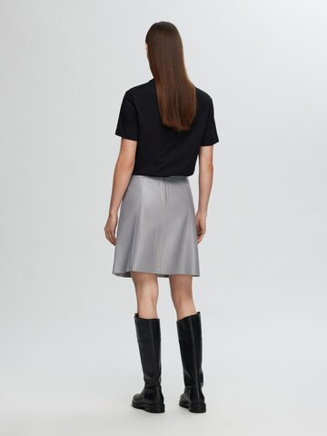 Jupe 'New Ibi' SELECTED FEMME en gris