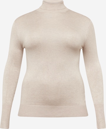 ONLY Carmakoma - Pullover 'VENICE' em cinzento: frente