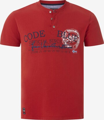T-Shirt ' Krister ' Jan Vanderstorm en rouge : devant