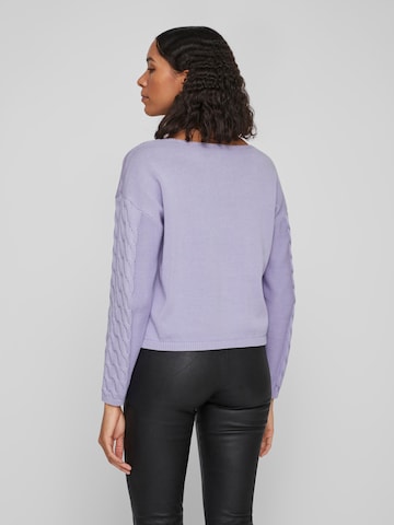 VILA Sweater 'Chao' in Purple