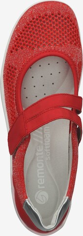 REMONTE Ballet Flats with Strap in Red