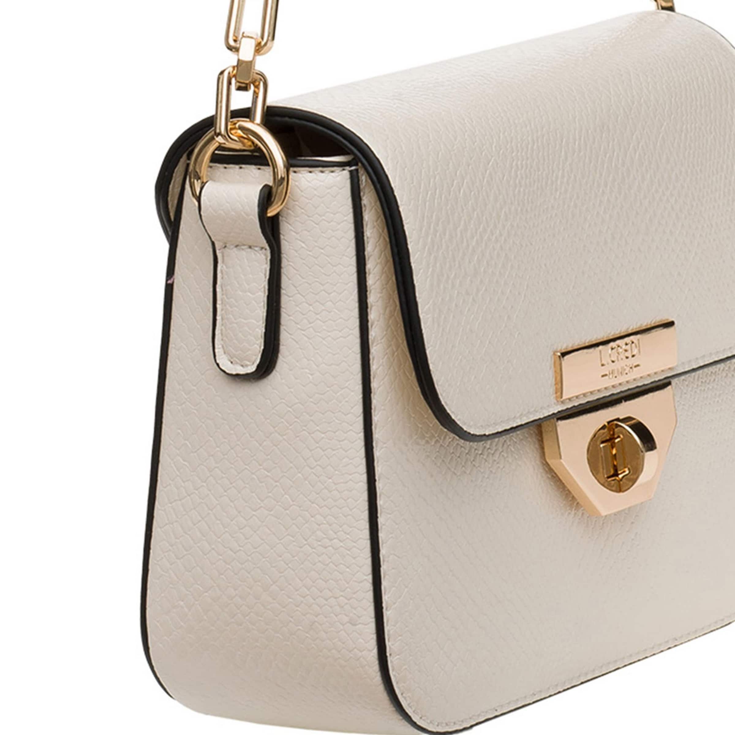 Borsa a tracolla 'Peja' di L.CREDI in bianco