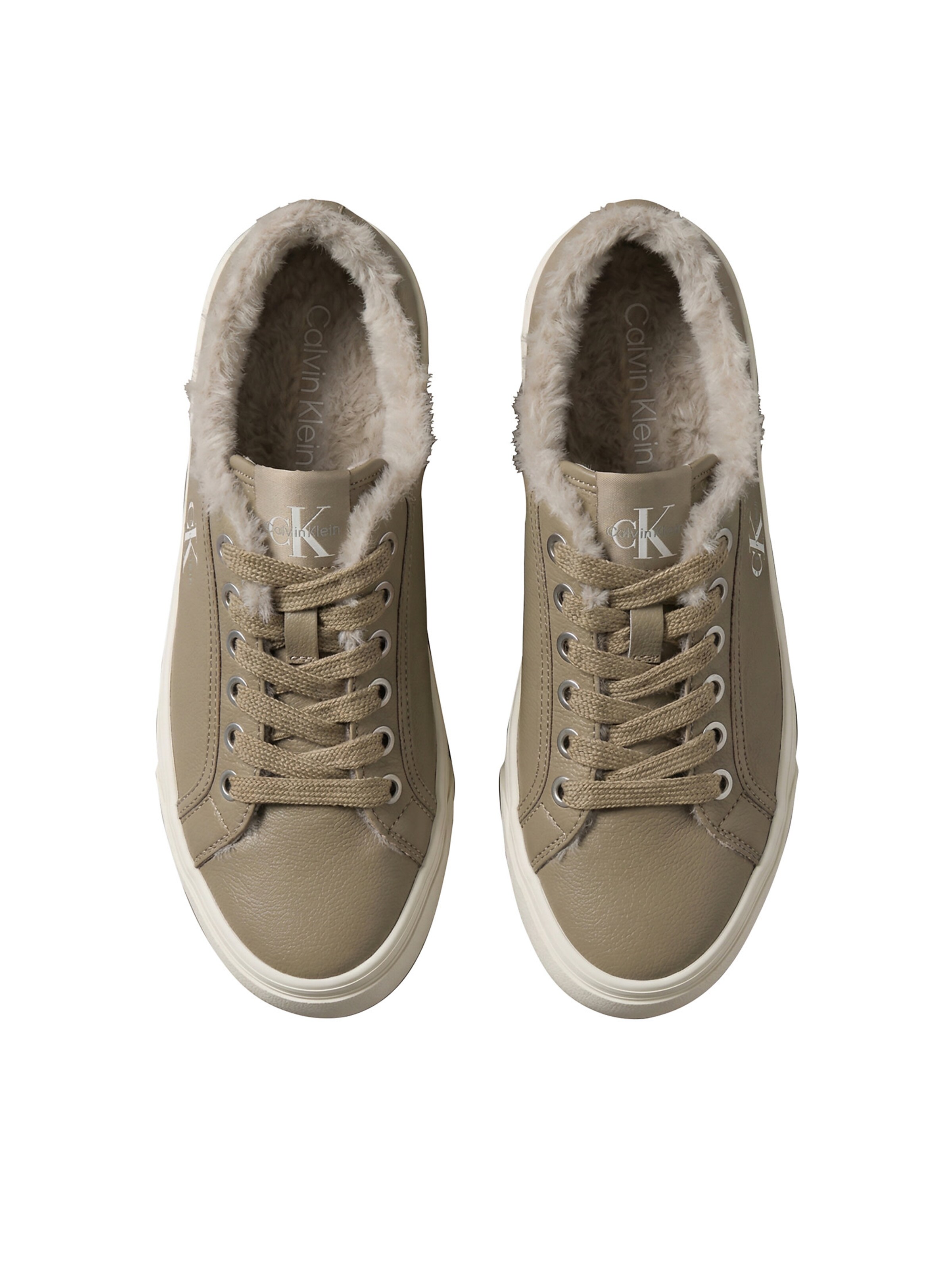 Calvin Klein Regular Platform trainers in Brown
