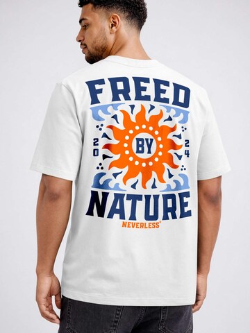 Neverless Shirt 'Freed By Nature' in White