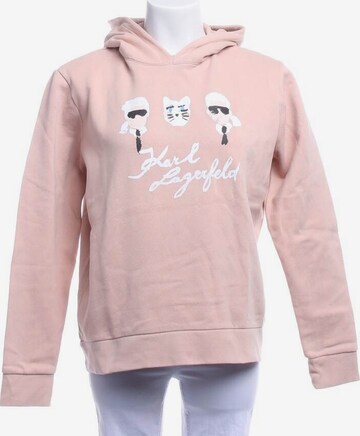 Karl Lagerfeld Sweatshirt & Zip-Up Hoodie in L in Pink: front