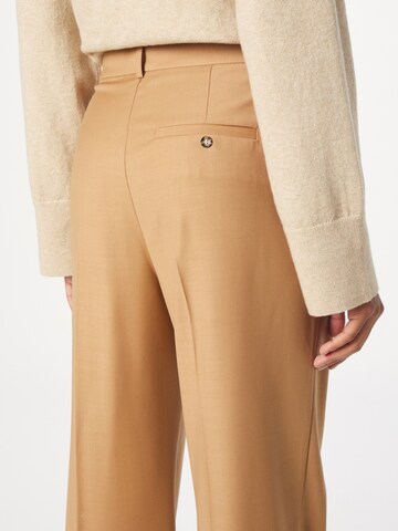 Designers Remix Loose fit Pleat-front trousers 'Edmund' in Beige