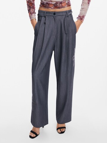 Desigual Loosefit Pantalon in Zwart: voorkant