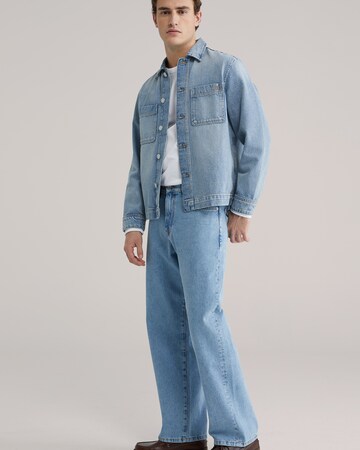 WE Fashion Ohlapna forma Kavbojke | modra barva