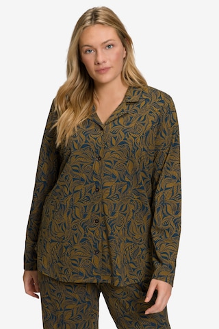 Ulla Popken Pajama Shirt in Blue: front