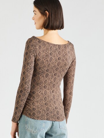 Monki T-shirt i brun