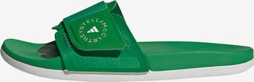 ADIDAS BY STELLA MCCARTNEY Beach & Pool Shoes 'Adilette' in Green: front
