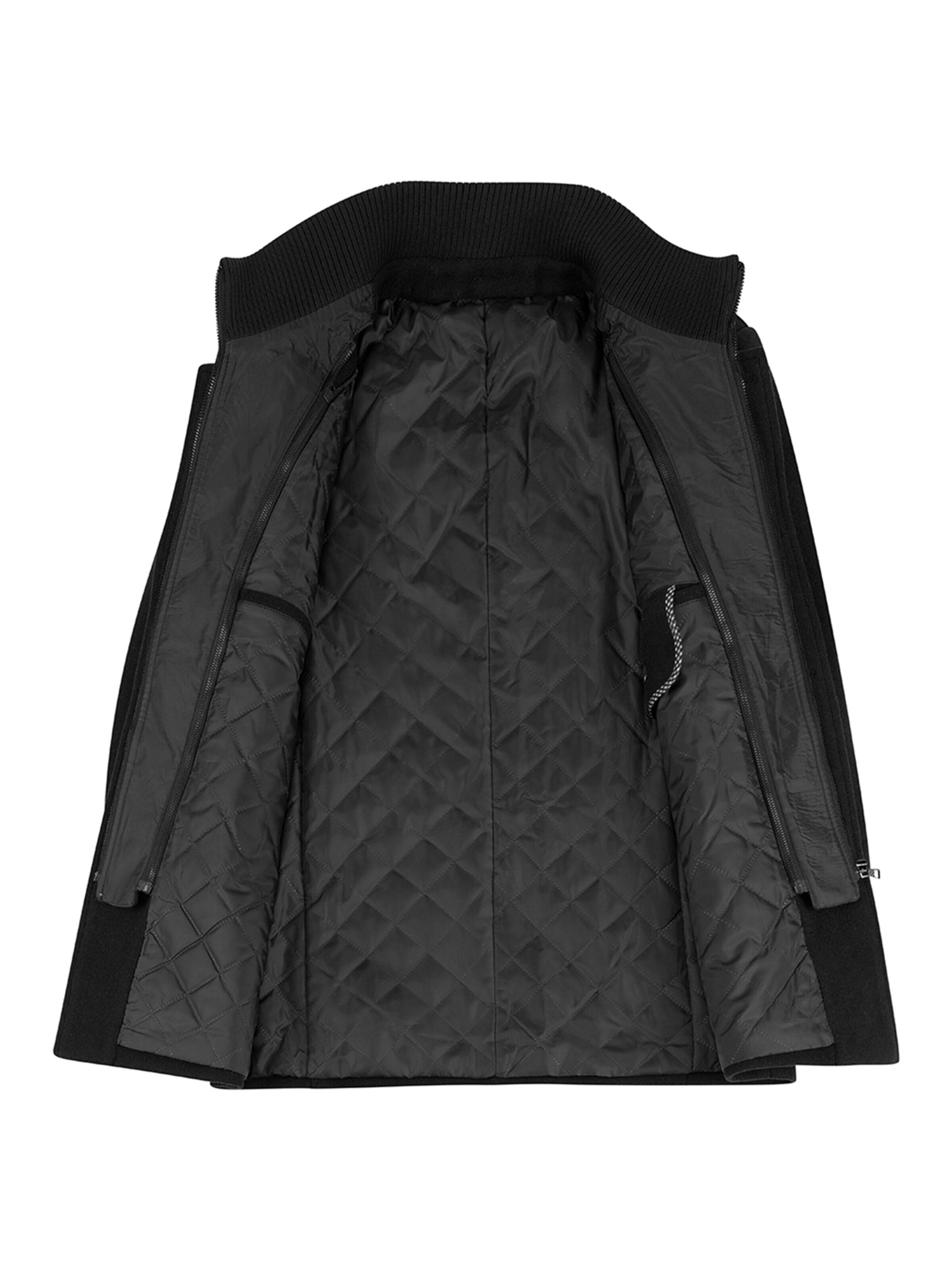 YOUTHUP Winter Coat in Black