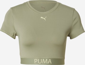 T-shirt fonctionnel 'STRONG' PUMA en vert : devant