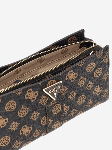 GUESS - Bolso de hombro 'Guess Bandoulière Dorys Satchel Mocha Logo' en negro