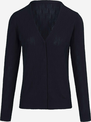 Peter Hahn Knit Cardigan in Blue: front