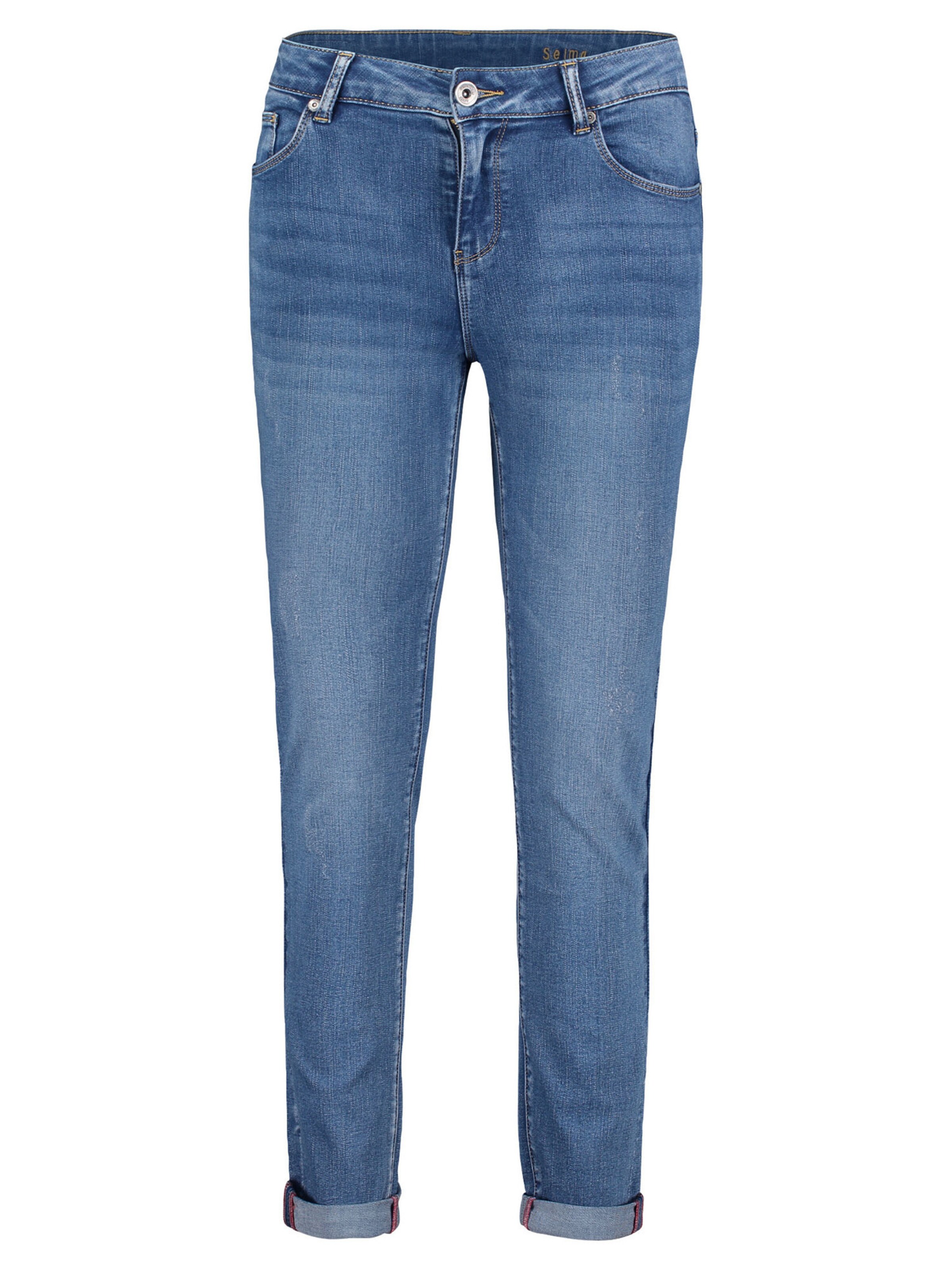 Betty Barclay Slimfit Basic-Jeans mit Waschung in Blau: Vorderseite