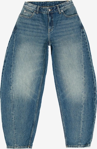 Dr. Denim Jeans 'Nanci Mid Barrel Seam' in Blue: front