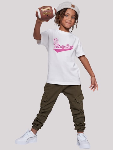T-Shirt 'Betty Boop Baseball' F4NT4STIC en blanc