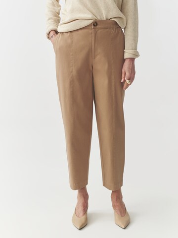 TATUUM Дънки Tapered Leg Панталон 'Darli' в бежово: отпред