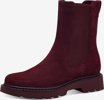 Chelsea Boots Tamaris en rouge : devant