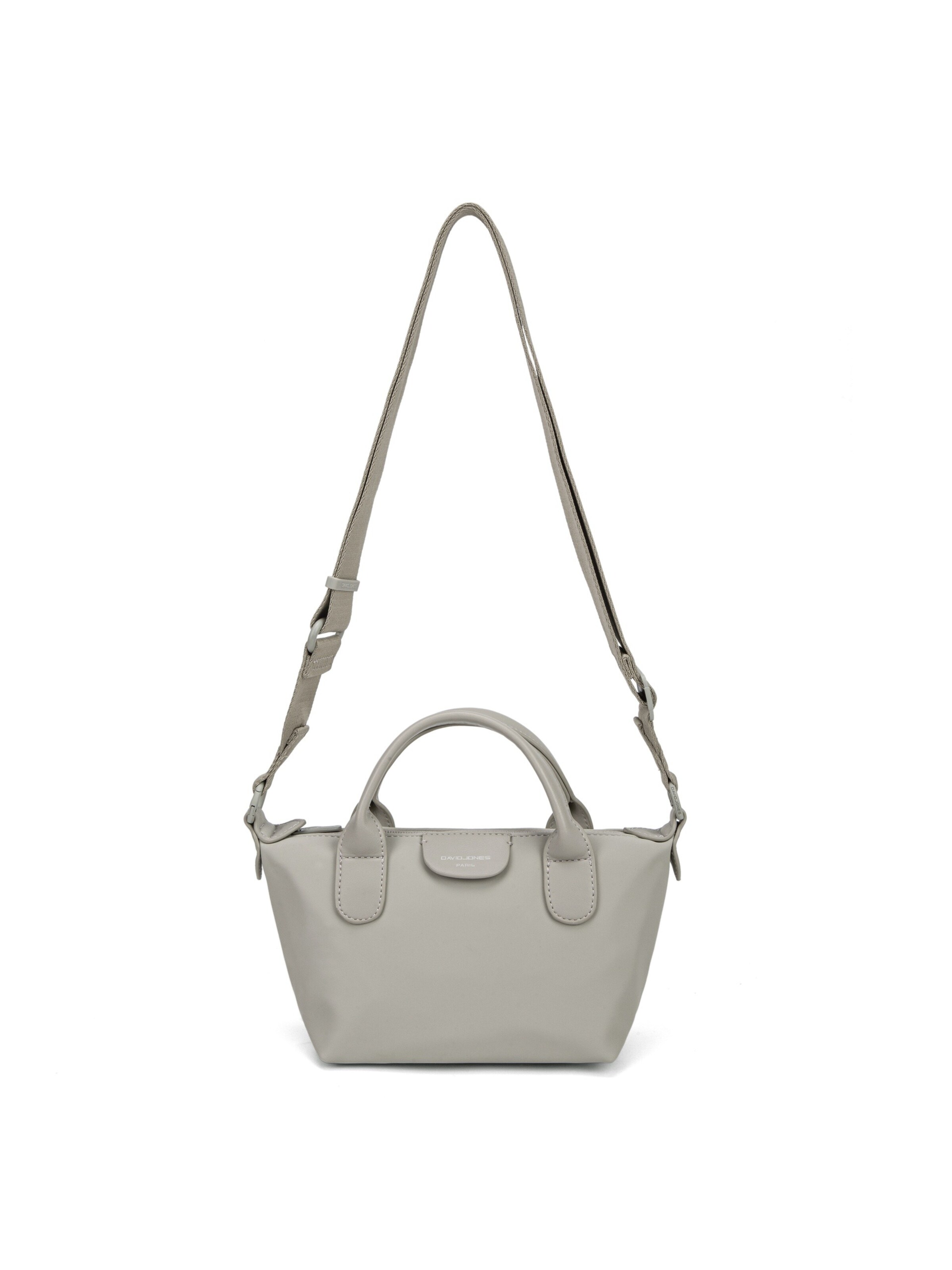 Borsa a mano 'Mini Borsa a Mano David Jones Doppi Manici Zip' di David Jones in grigio