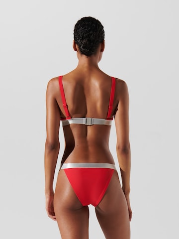 Karl Lagerfeld Triangel Bikinitop in Rood