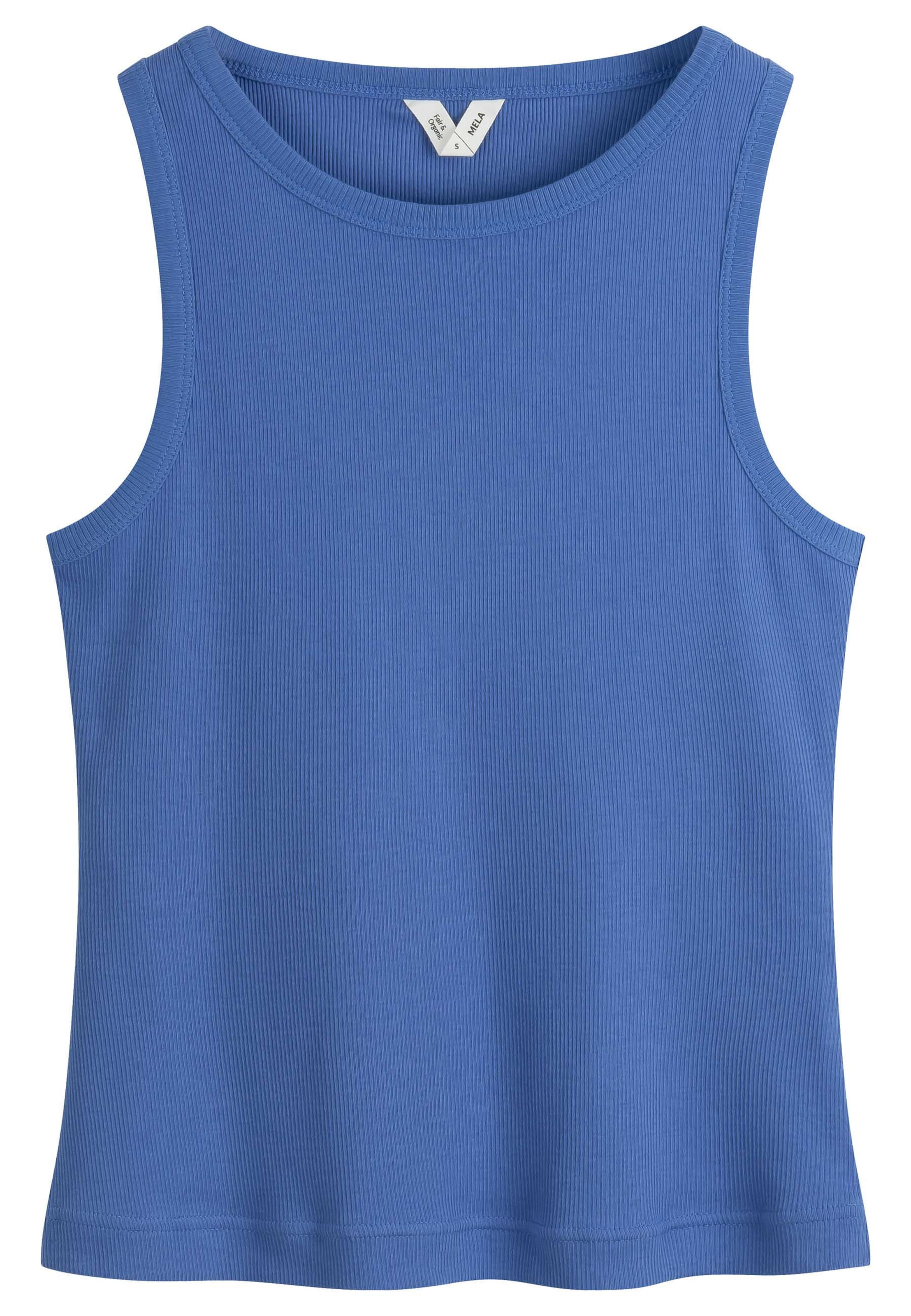 MELA Πλεκτό τοπ 'DRISNA' σε μπλε: μπροστά