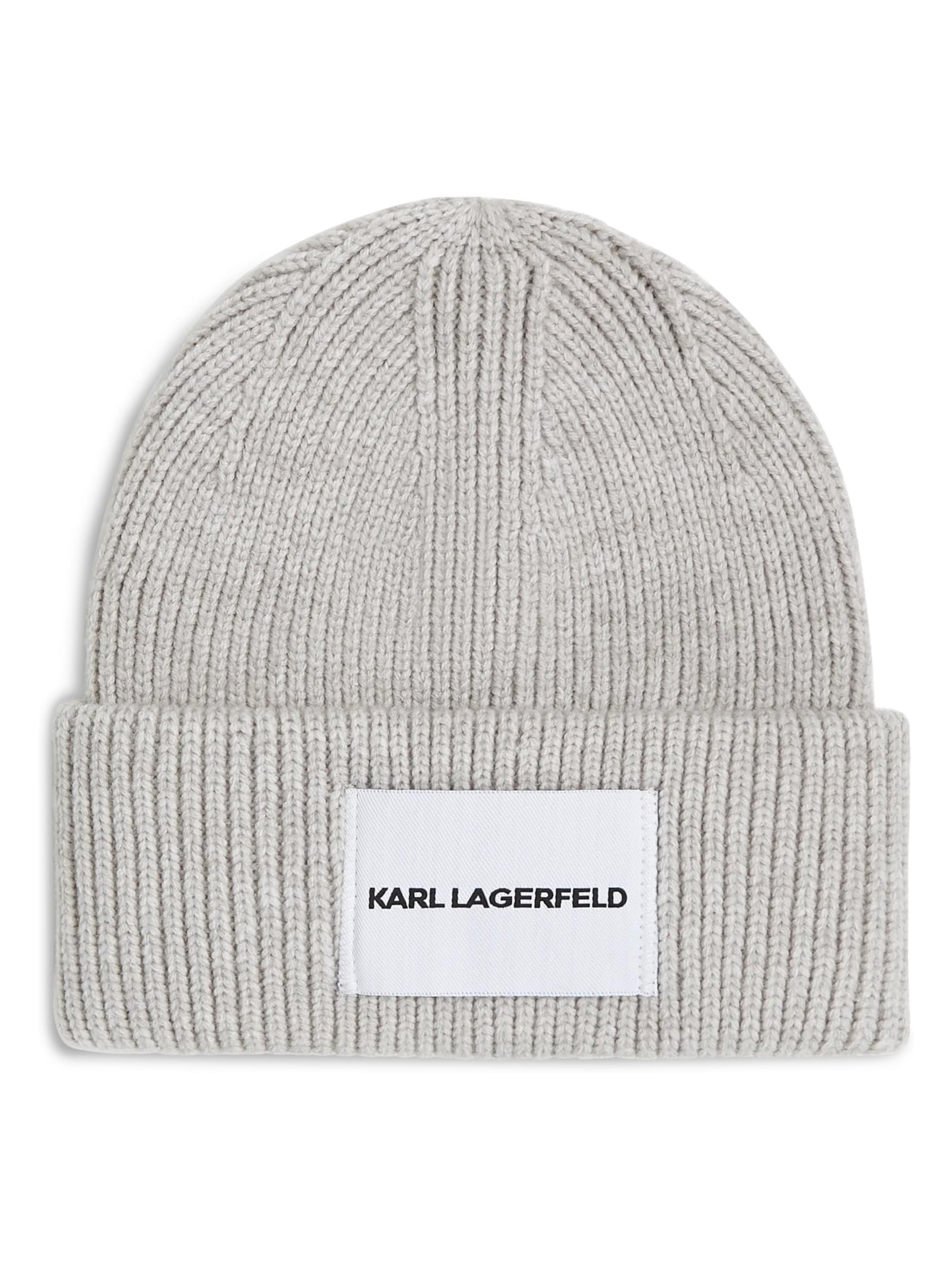 Karl Lagerfeld Čiapky - Sivá: predná strana
