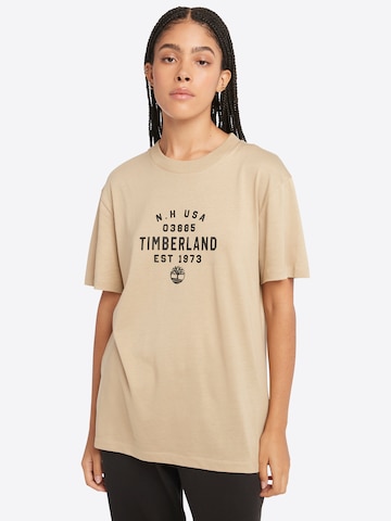 TIMBERLAND T-shirt i brun: framsida