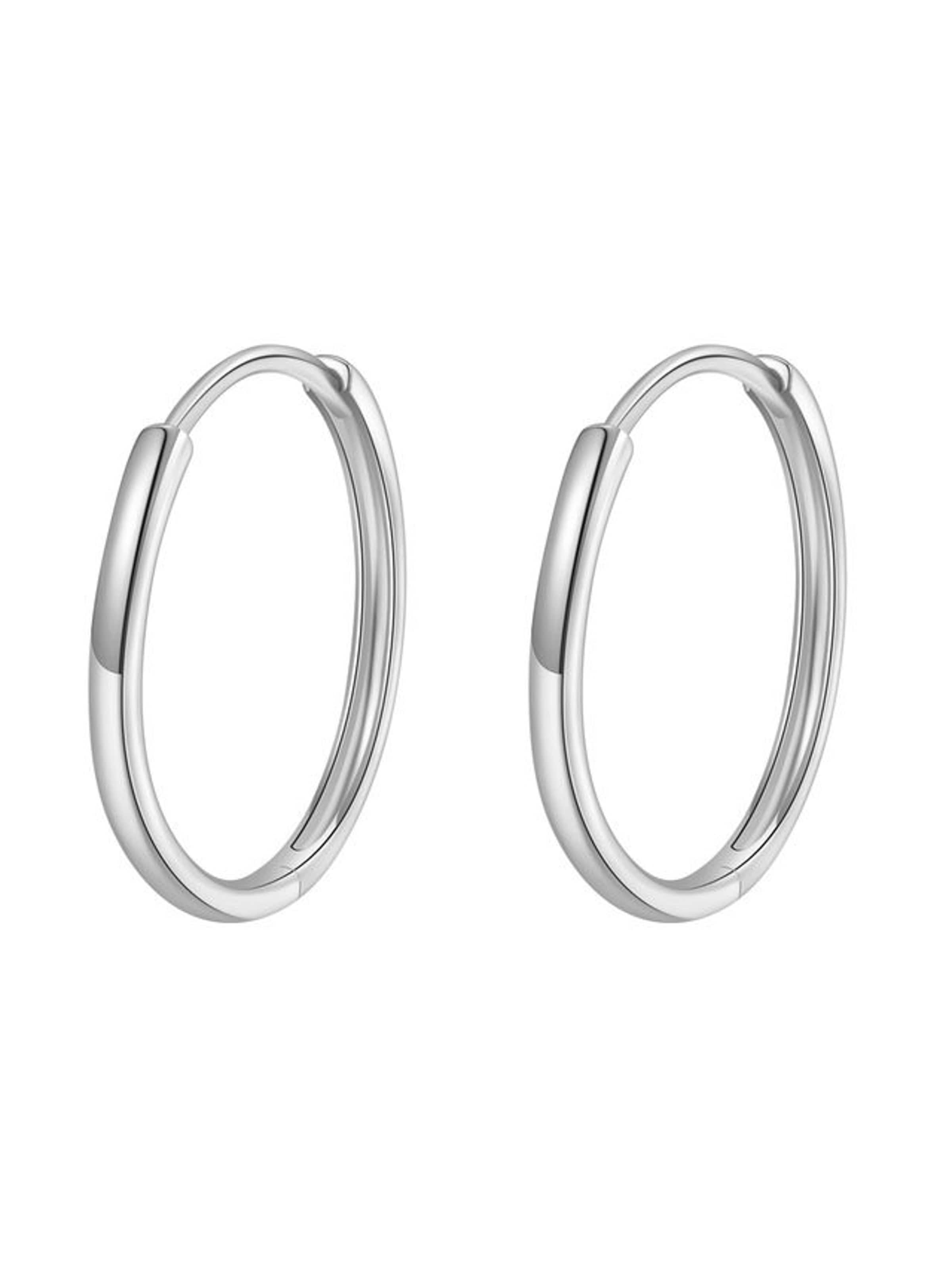 Orecchini 'Flare S' di Dear Me in argento: frontale