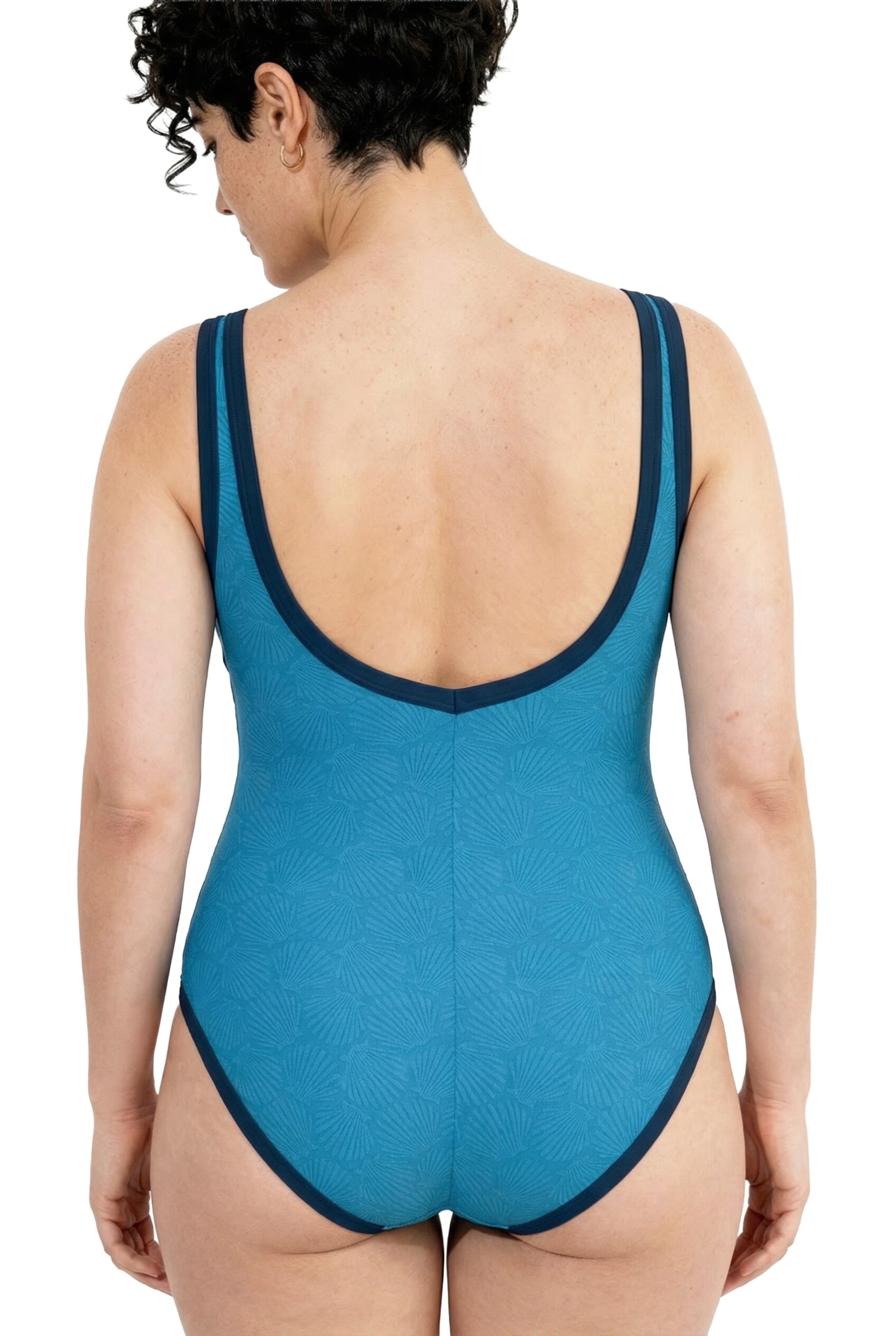 Ulla Popken Badeanzug in Blau