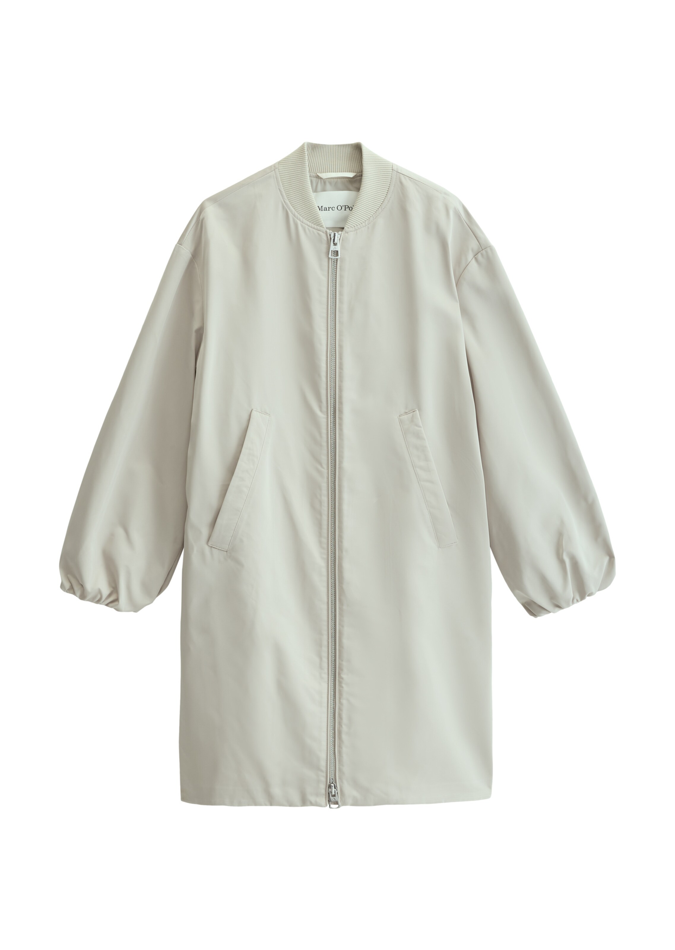 Marc O'Polo Between-Seasons Coat in Grey: front