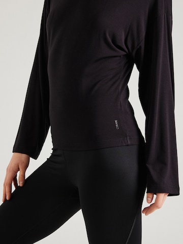 juoda CURARE Yogawear Sportiniai marškinėliai