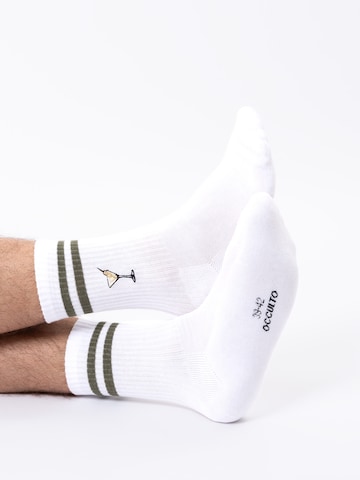 Occulto Athletic Socks 'Summer' in White
