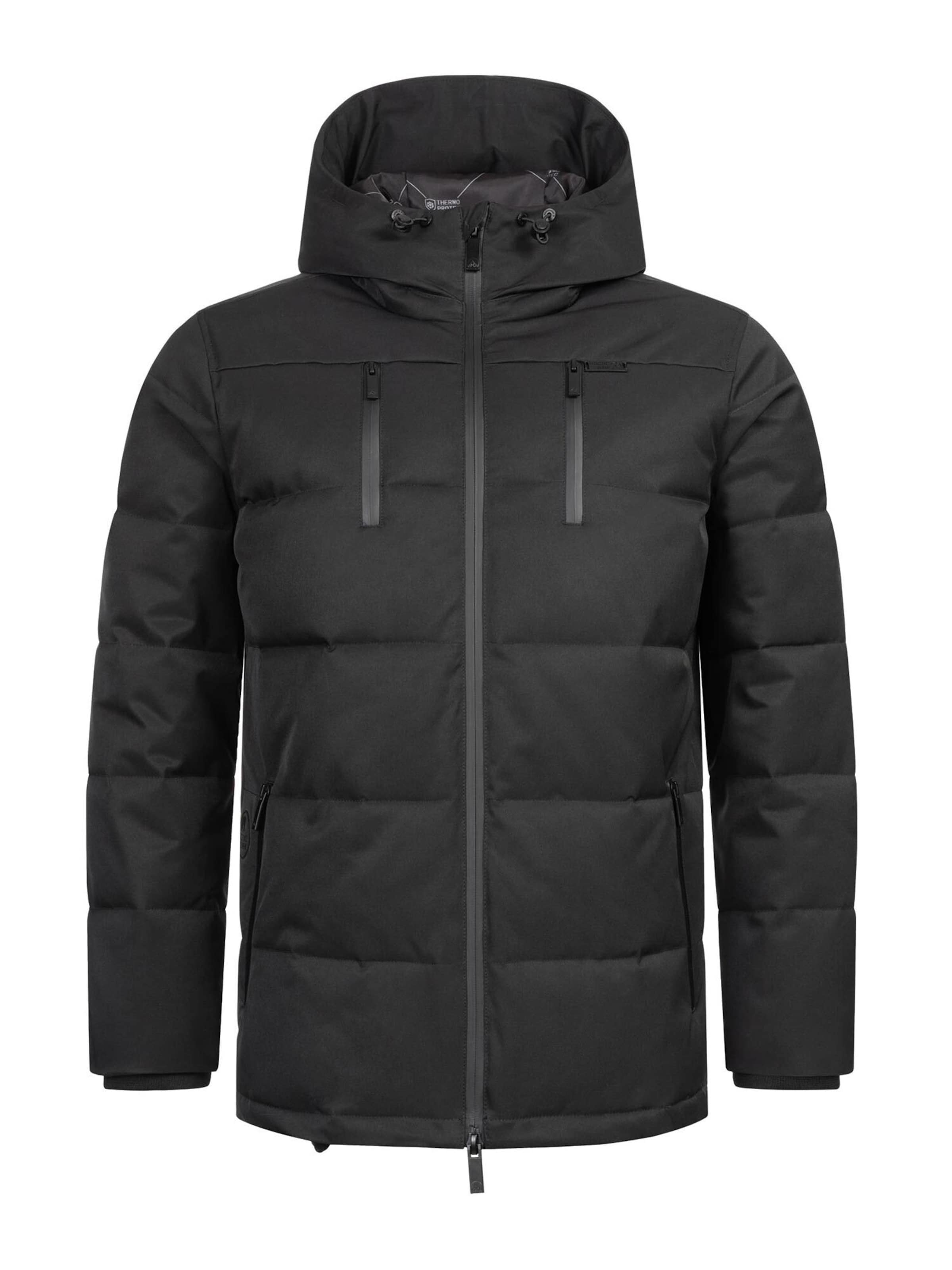 Arctic Seven Winterjacke 'AS455' in Schwarz: Vorderseite