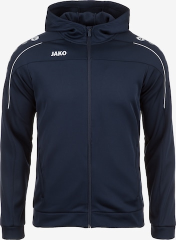 Veste de survêtement JAKO en bleu : devant