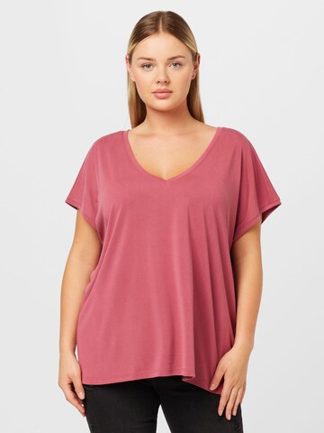 Vero Moda Curve T-Shirt 'FILLI' in Rot: predná strana