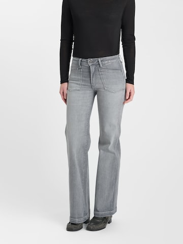 Wide Leg Jean Le Temps Des Cerises en gris : devant